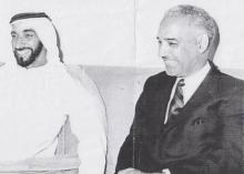 الشيخ زايد بن سلطان آل نهيان، و المختار ولد داداه رحمة الله عليهما